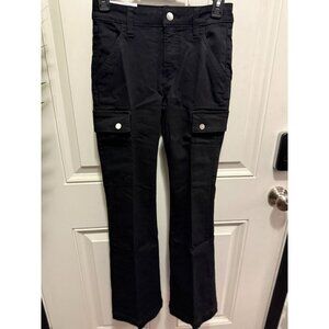 Joes Jeans Womens Black Frankie Bootcut Petite Cargo Pants Size 23